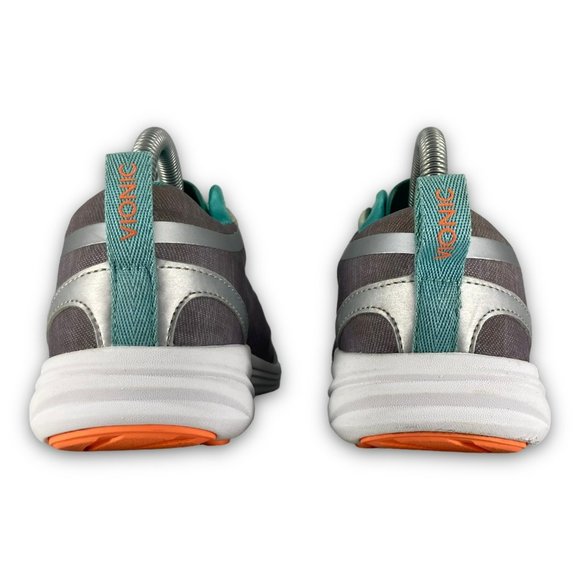 Vionic Agile Fyn Athletic Sneakers Low Top Lace Up Orthaheel Light Gray Women 8 - Picture 6 of 10